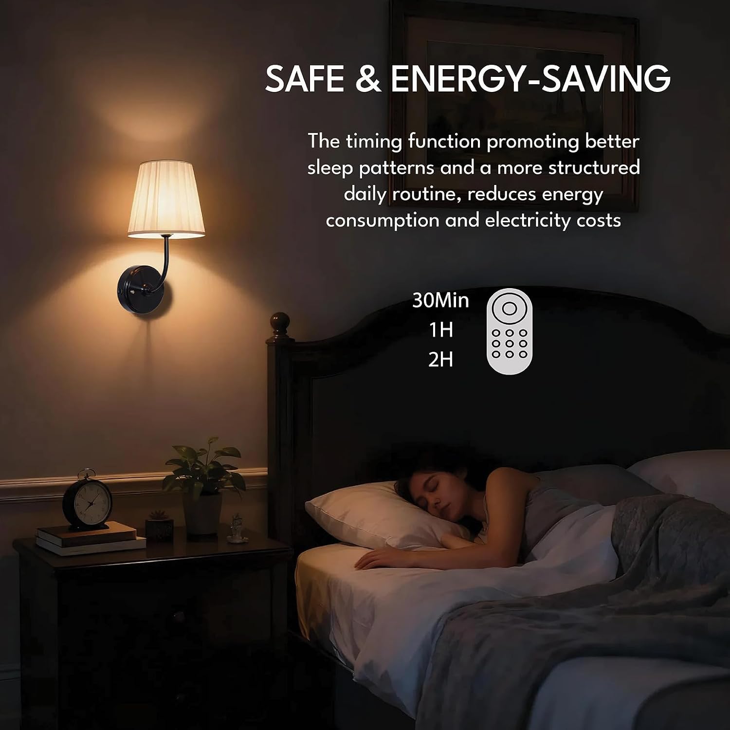 Battery Operated Wall Sconce Set of 2, Dimmable Wireless Black Wall Lamp with 5200mAh Battery, Rechargeable Wall Sconce Light with Switch and Remote for Living Room, Bedroom, Hallway, Bathroom