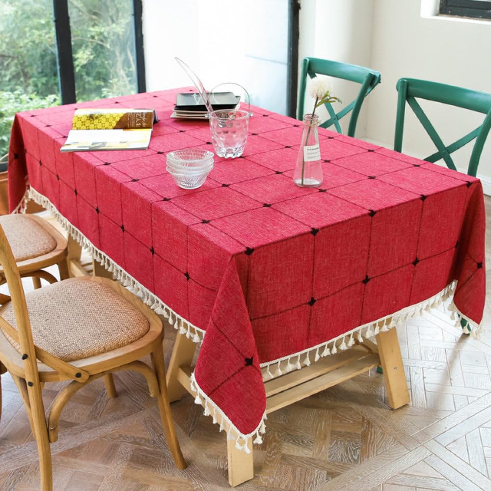 Nappe de table lourde avec rubans brodés pour protéger et sublimer