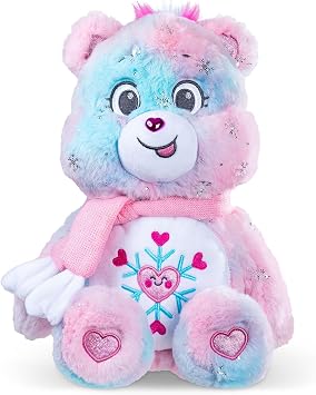 Care Bears - Collector Edition 14 Snowflake Sparkle Bear - قطيفة متوسطة الحجم - قطيفة ناعمة وقابلة للاحتضان، حيوان محشو للفتيات والفتيان، الأعمار 4+