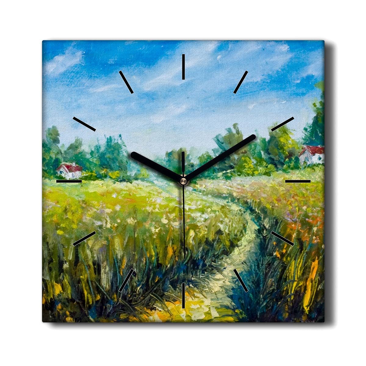 Horloge Murale Silencieuse 30x30cm pour Supprimer le Bruit dans le Salon