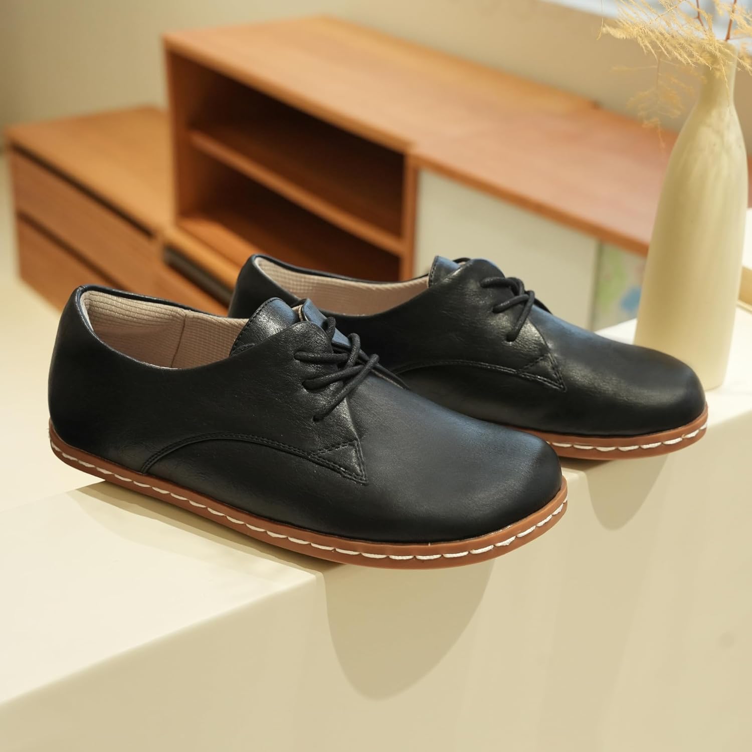 Women Barefoot Dress Shoes Wide Toe Box Shoes Oxfords Shoes - Image 3