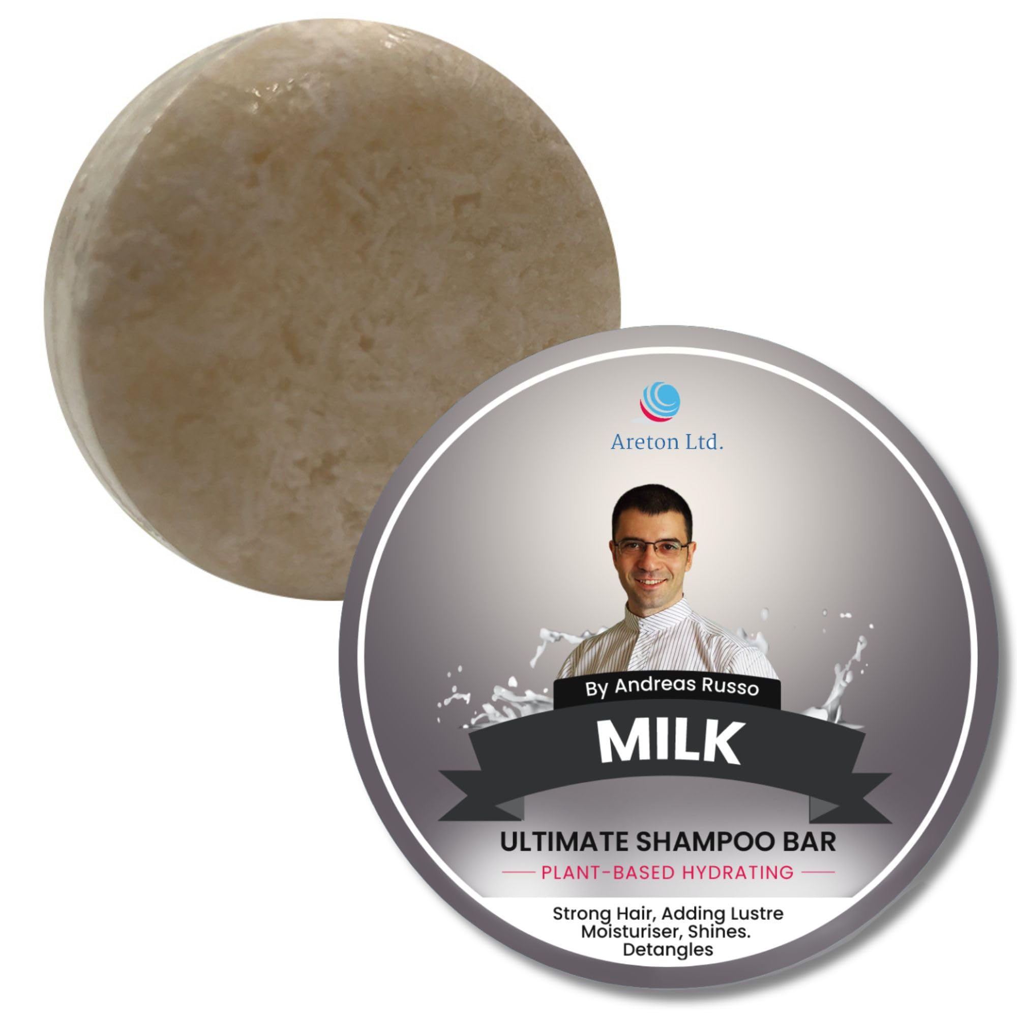 Solid Shampoo Bar, Organic Shampoo and Conditioner Bar for Itchy Scalp Shampoo for Men & Women for Thinning Hair Rough Hair