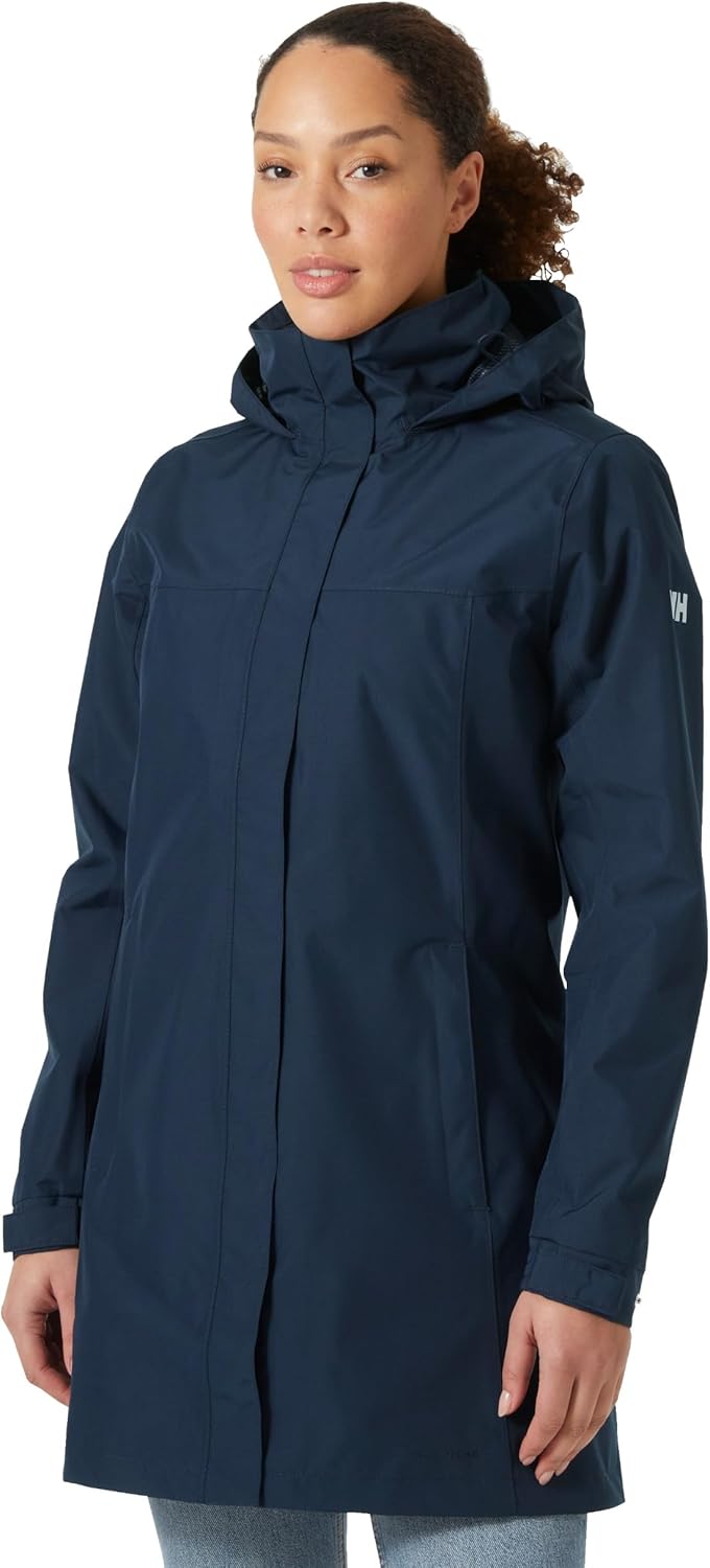Helly-Hansen Womens Aden Waterproof Breathable Hooded Long Rain Jacket