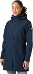 Helly Hansen Women's Aden Waterproof Windproof Breathable Long Length Packable Hood Rain Coat Jacket