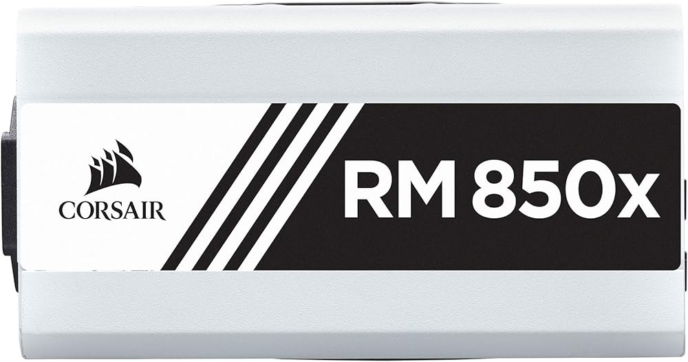 Corsair RM850X White Series, 80+ Gold Certified 850W Fully Modular Power Supply thumbnail 3