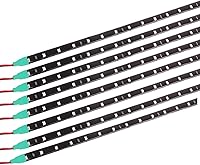 Vista 14 de Yolu Tira de luz LED súper brillante de 11.8 in 15SMD flexible e impermeable para decoración interior y exterior de automóvil, luz DRL para correr