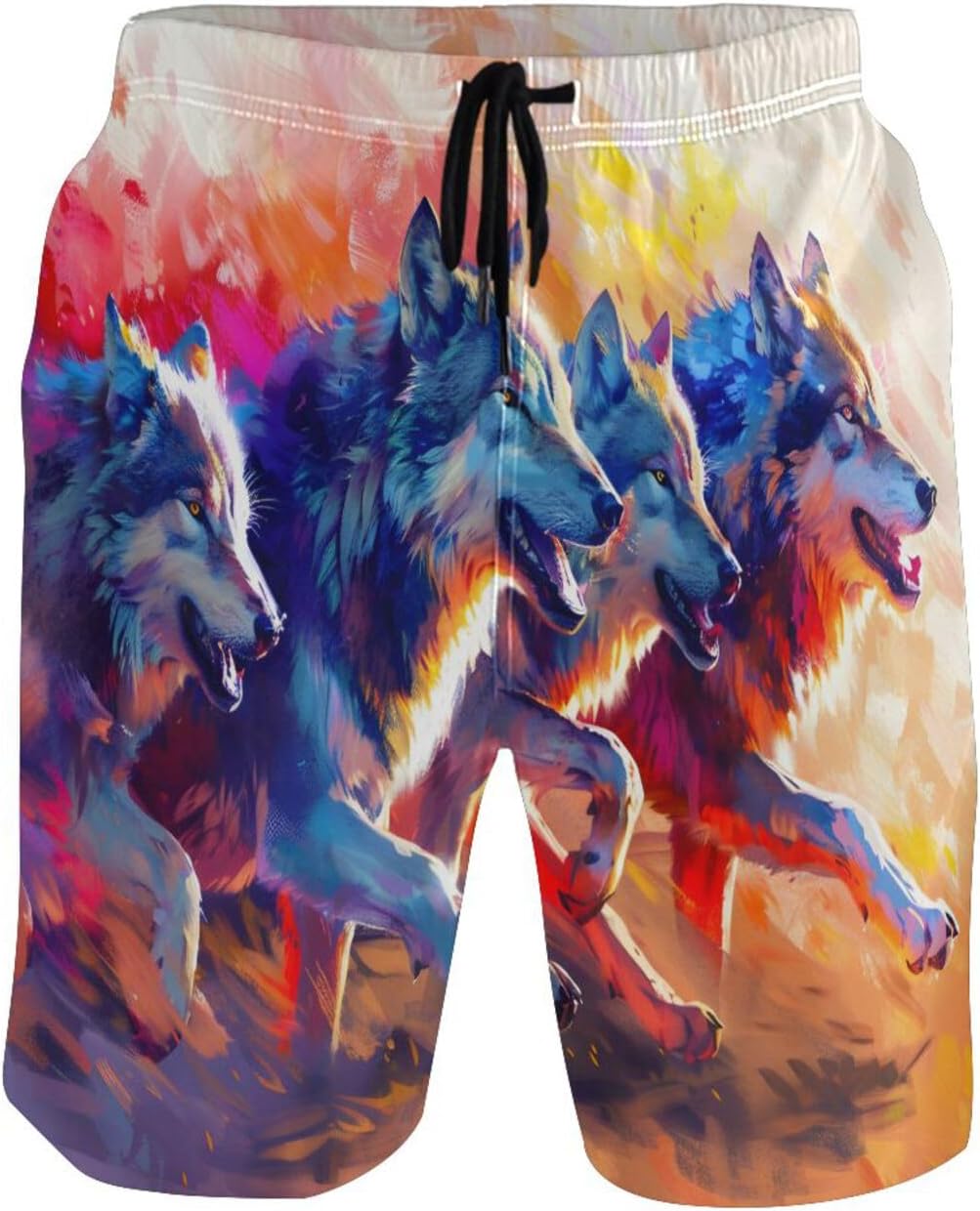 senya American USA Flag Men's Swim Trunks Board Shorts