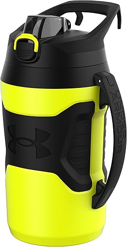 Under Armour, Playmaker Jug - Botella deportiva de agua con asa, aislamiento de espuma y resistente a fugas, 64 onzas y 32 onzas