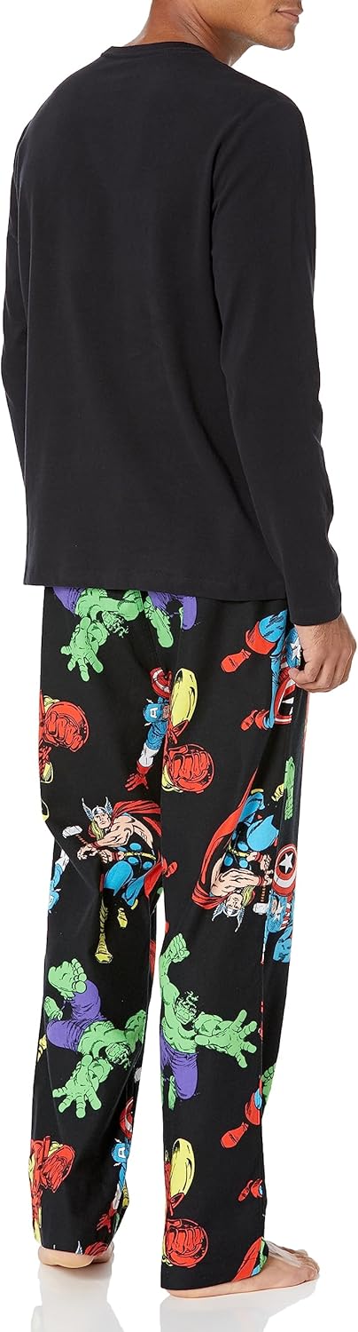 Amazon Essentials Disney | Marvel | Star Wars Men's Flannel Pajama Sleep Sets - Image 2