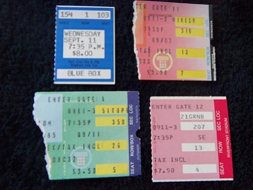 Collectible Sports Ticket Stubs