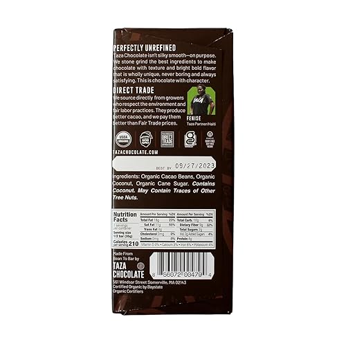 Miniatura 6 de Taza Chocolate Organic Wicked Dark 95% Dark Bar Paquete variado paquete, 2.5 oz (4 unidades), vegano