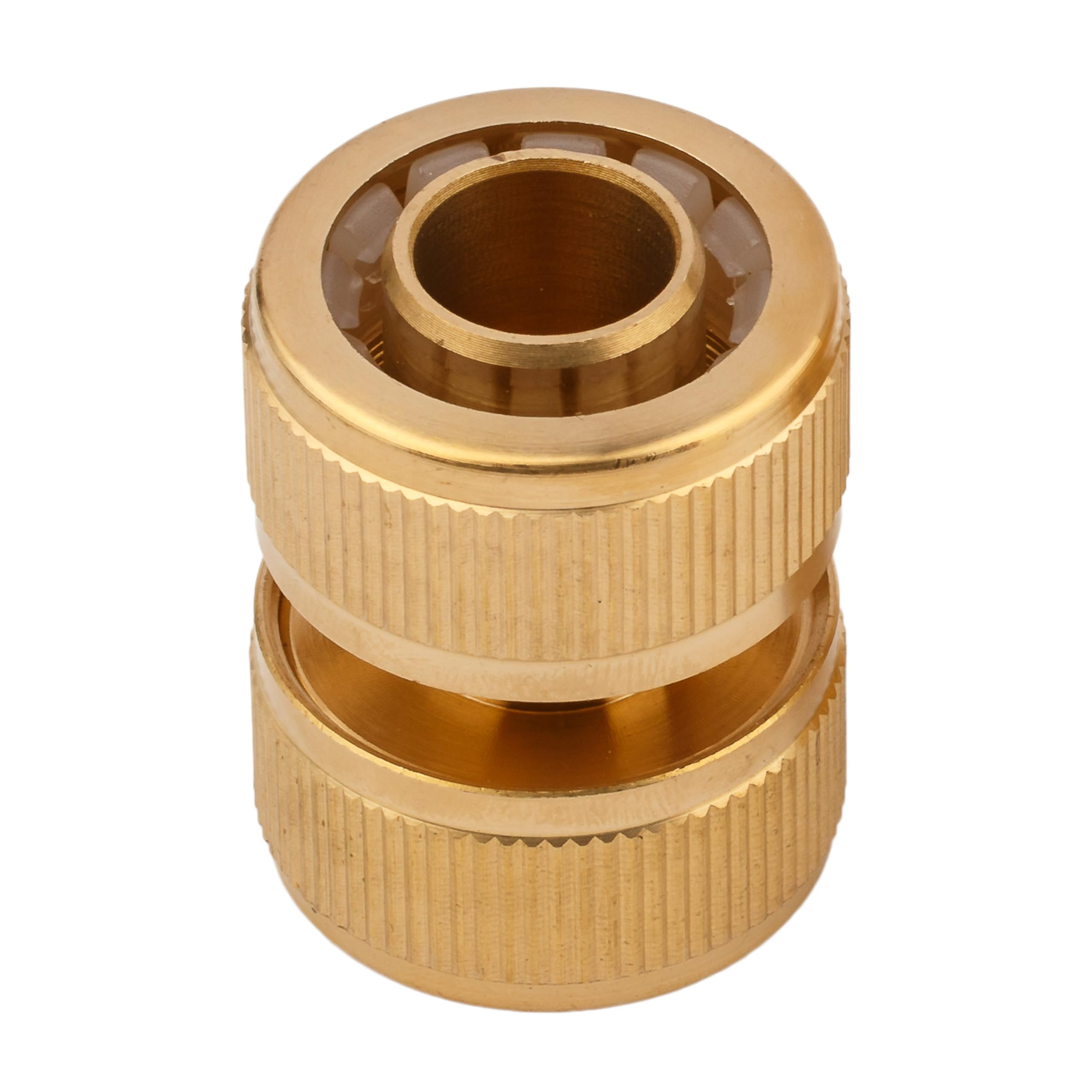 MIVOS 2 x Brass Hose Coupling for 3/4 Inch (19 mm) Hoses, Garden Hose Connector, 2 X Hose Connectors 3/4, 2 x Schlauchanschluss 3/4" - Image 2
