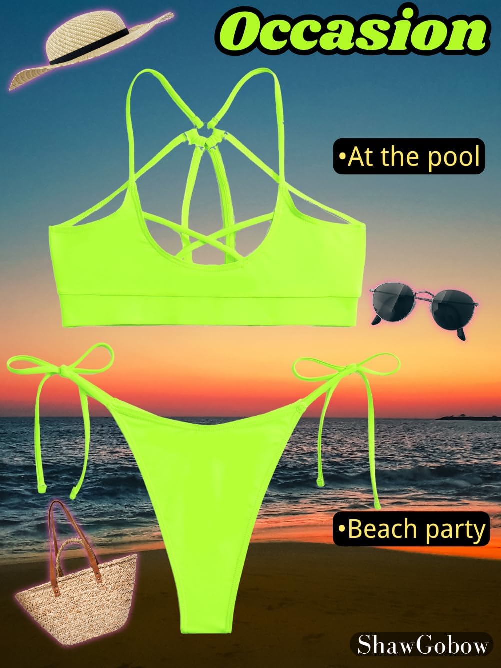 Sexy Keyhole Bikini, Cutout, High Cut, Low Rise, 2 Piece - Image 6