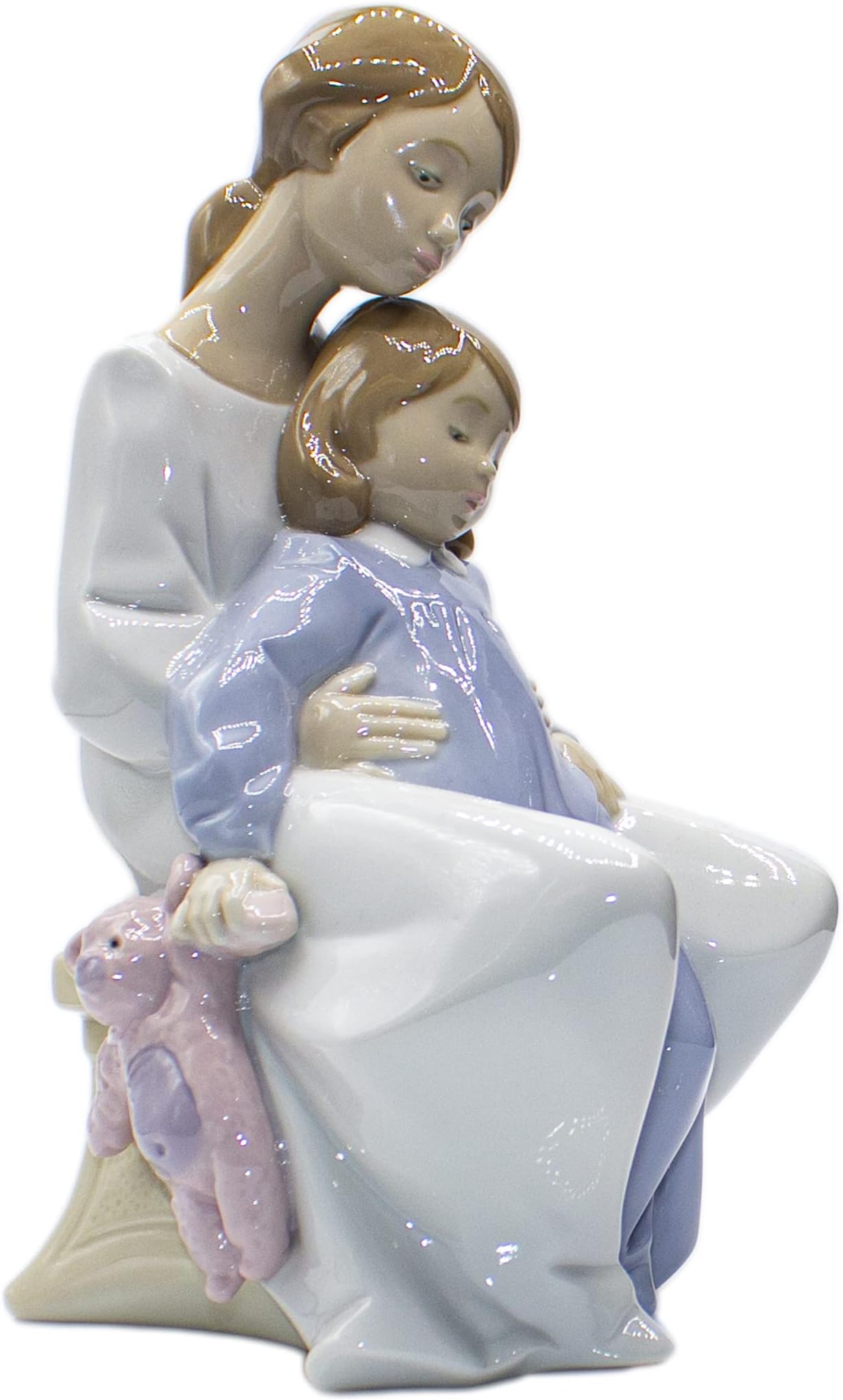 Nao Collectible Porcelain Figurine: A Moment with Mommy - 8 3/4 Tall - Mother and Daughter
