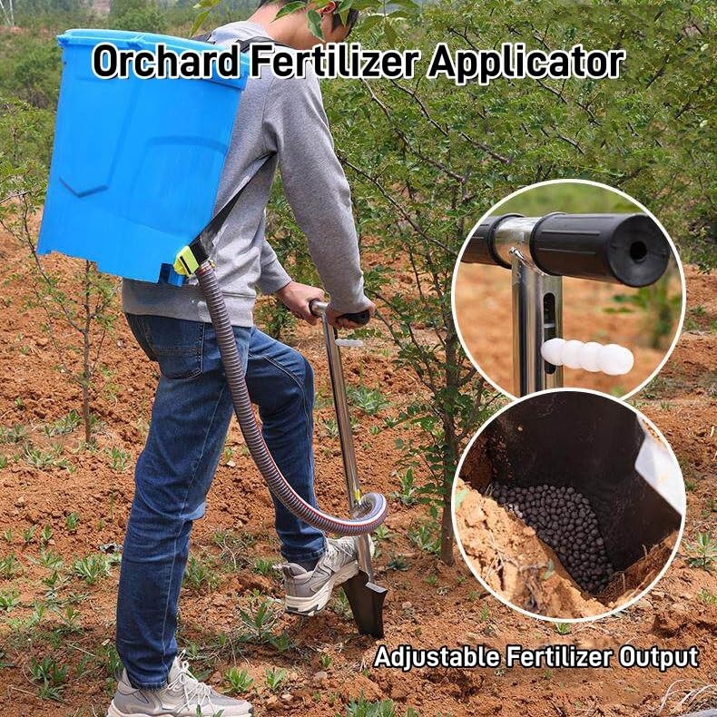 Fertilizadora manual en mochila para 25kg miniatura 2