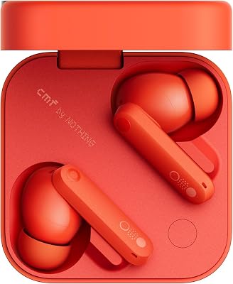 CMF by Nothing Buds Pro 2 – Kabellose Ohrhörer mit HiFi-Sound, 50 dB Intelligente aktive Geräuschunterdrückung, 6 HD-Mikrofone und Spatial-Audio-Effekt, 2025 – Orange