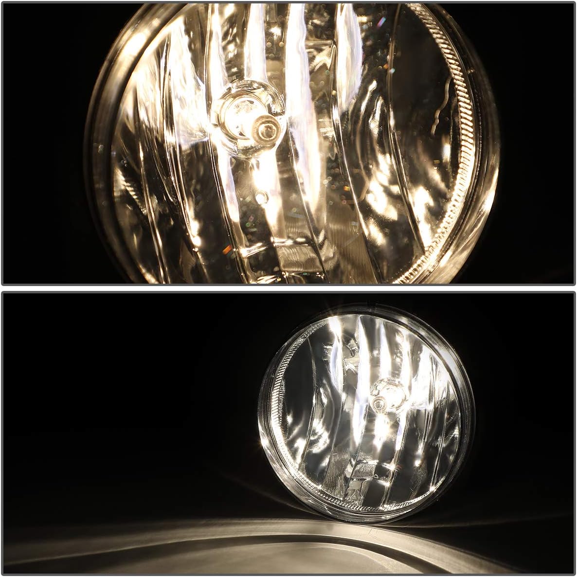 DNA MOTORING FL-ZTL-314-SM Fog Light Driver & Passenger Side Enhance visibility [Compatible with 07-14 GMC Sierra 1500 2500HD 3500HD]