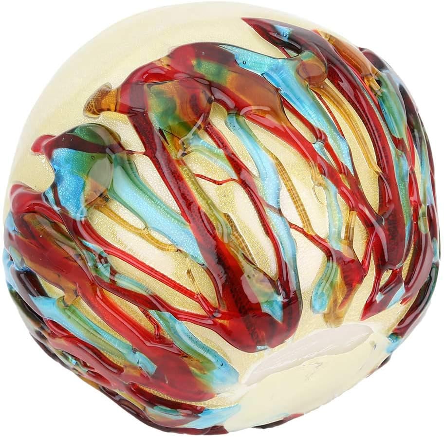 Glass Of Venice Murano Glass Vesuvio Round Vase