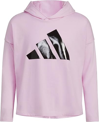 adidas Camiseta de manga larga con capucha para niña