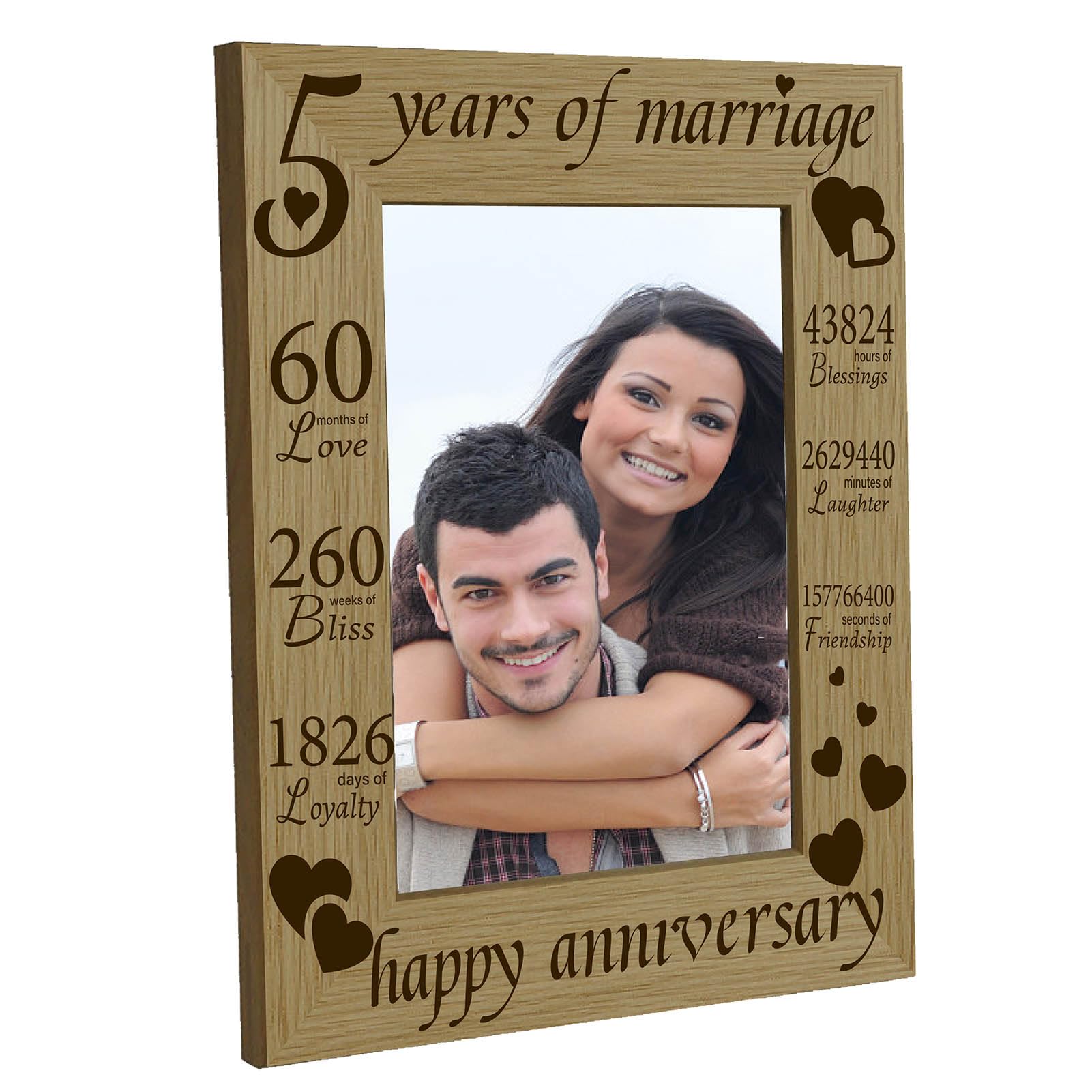 CREATCABIN Cornice per Foto di Amici Cornice per Foto in Legno con Citazione Personalizzata Commemorativa da Tavolo Ricordo 4X6 Immagine Regalo I Migliori D'Infanzia 21.8x16.8cm