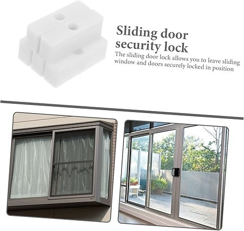 Miniatura 4 de DOITOOL 10 Uds. Tapón de ventana Cerradura de puerta corrediza Cerraduras de ventana Barra de ventana de seguridad Cerradura de ventana Cerradura de