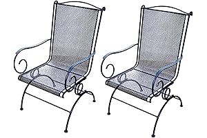 WOODARD Uptown Coil Spr Rocker (Set of 2), Wrought Iron Rocking Chair...