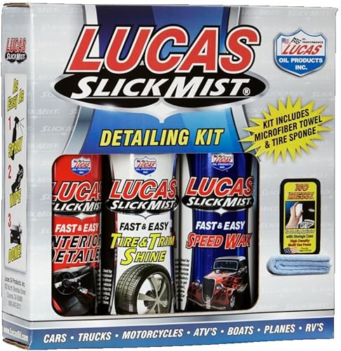 Lucas Oil 10558 Slick Mist Kit de cuidado de coche para detallar