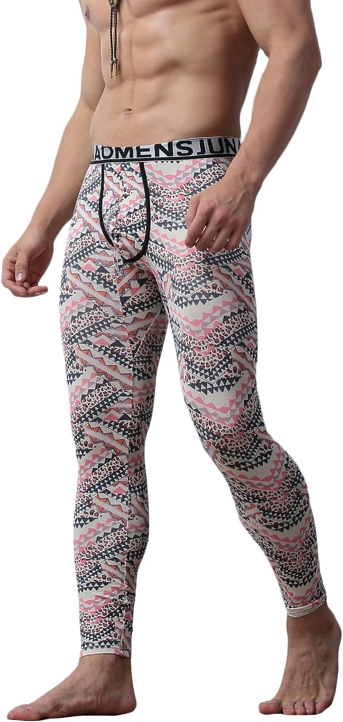 WUAMBO Men's Soft Baselayer Leggings Long Johns Thermal Pant
