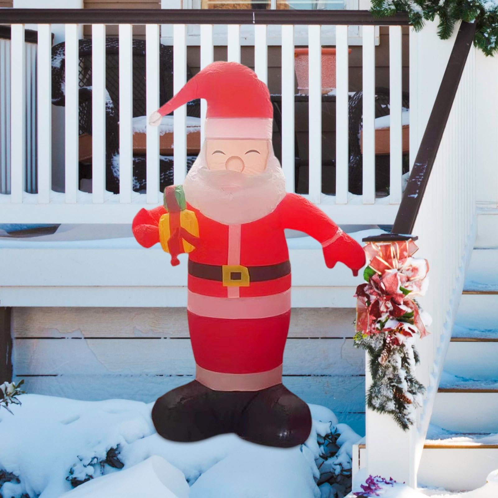 Père Noël Gonflable Grand 1.50 m Décorations et Accessoires pour Photos