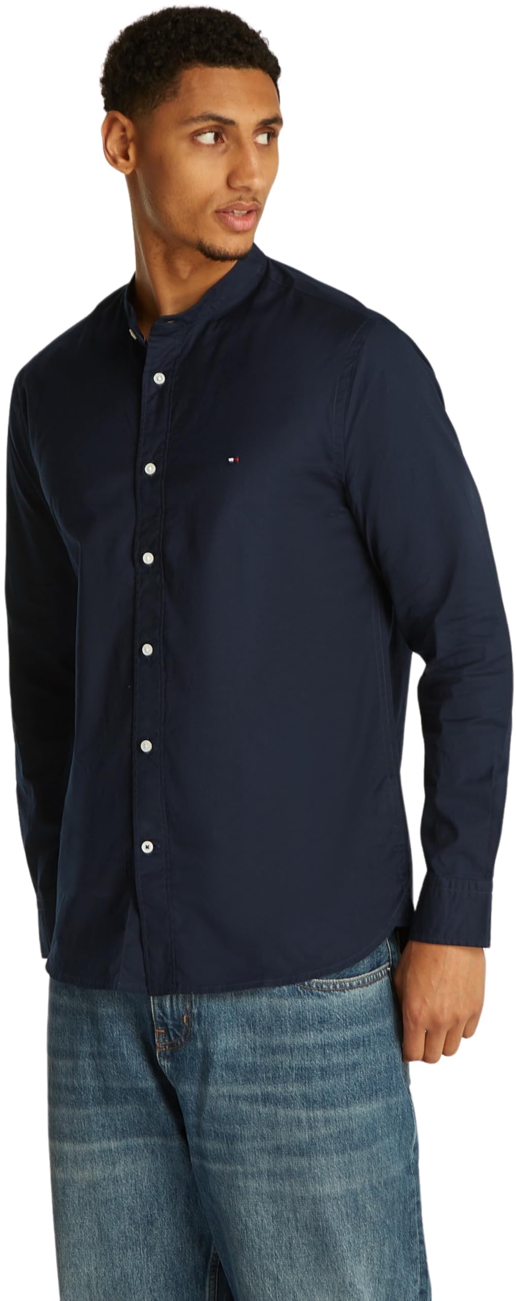 Tommy Hilfiger Camisa Hombre Regular Fit de Manga Larga