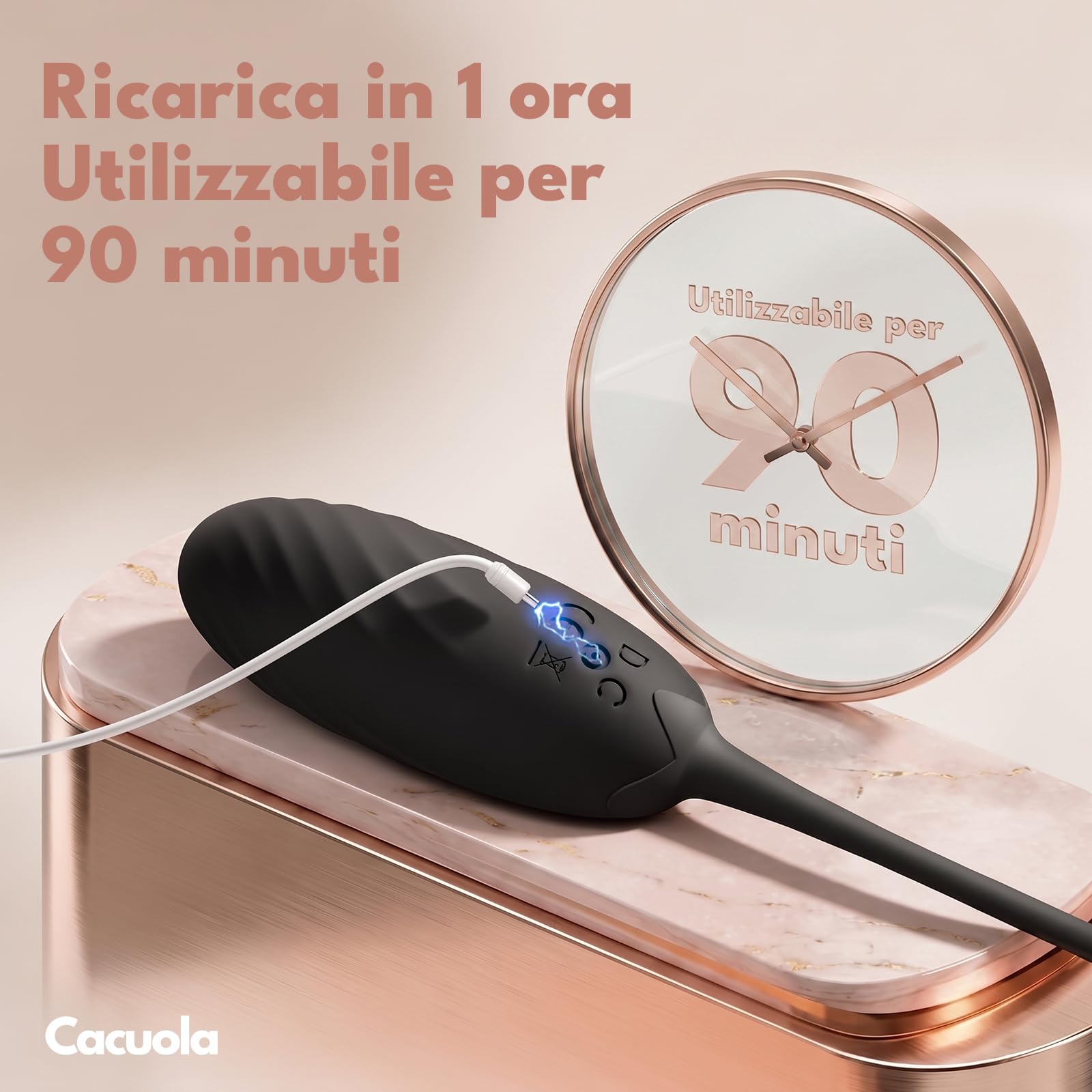 Sexytoysys Coppia Ovetto Vibrante Donna Telecomando, Vibratoreper Donna Punto G Squirting Modalità AI-Sync Wireless Sex Toys Giochi Erotiici per Coppia