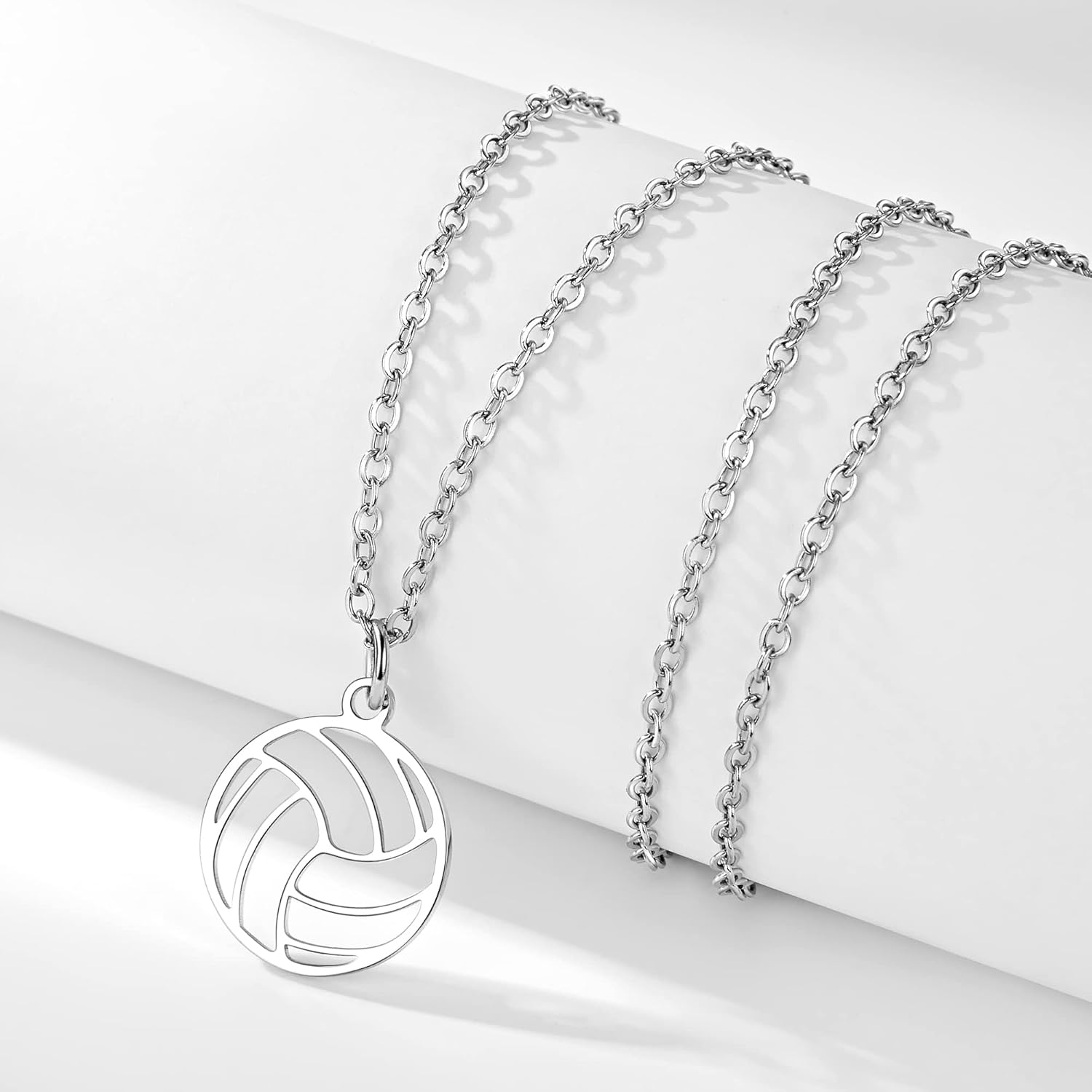 HANRESHE Soccer Ball Necklace Pendant for Girls Sports Jewelry 14K Gold Plated Soccer Cross Necklace for Boys Soccer Player Gifts - Image 2