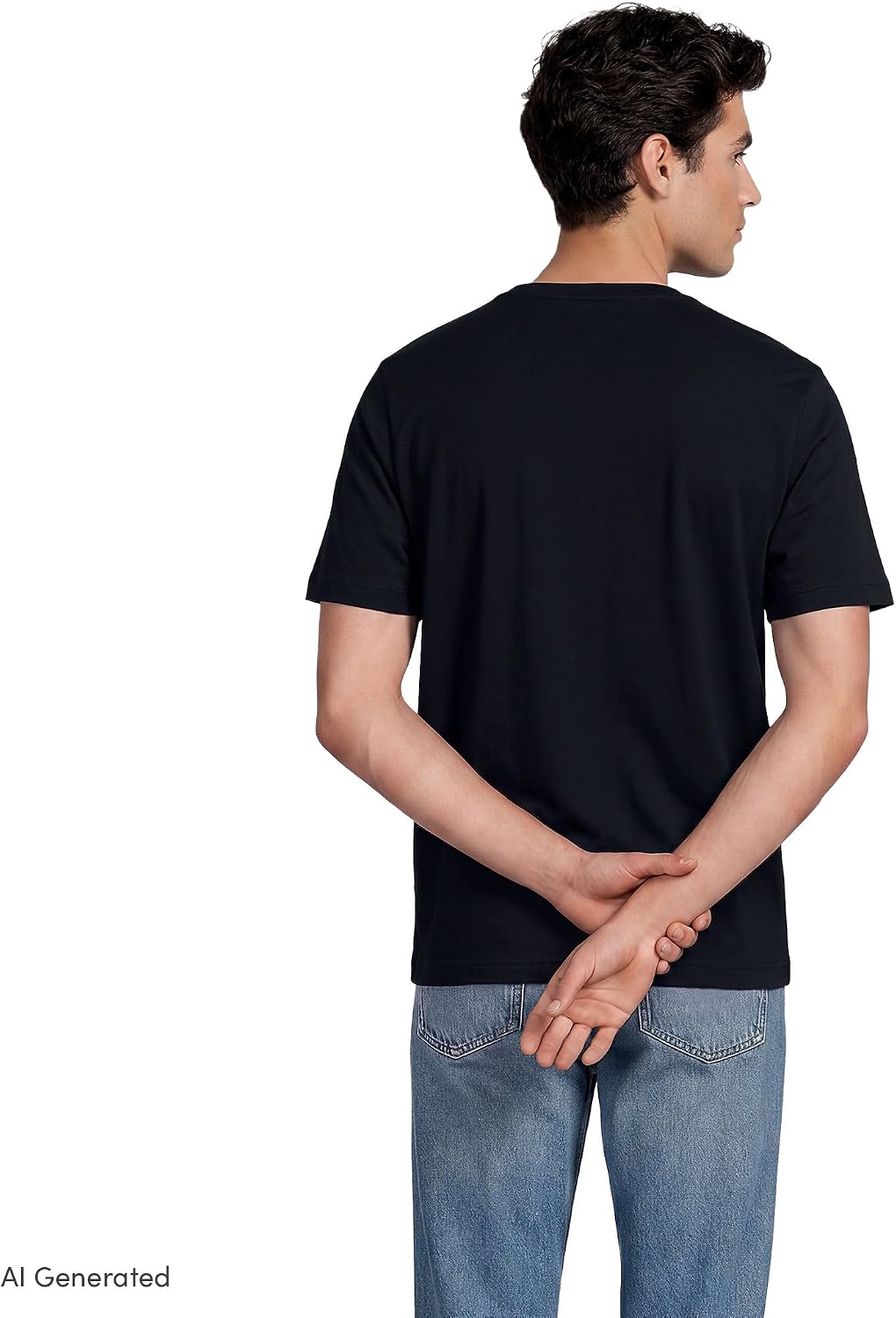 Lands' End Men's Super-T Short Sleeve V-Neck T-Shirt image 2