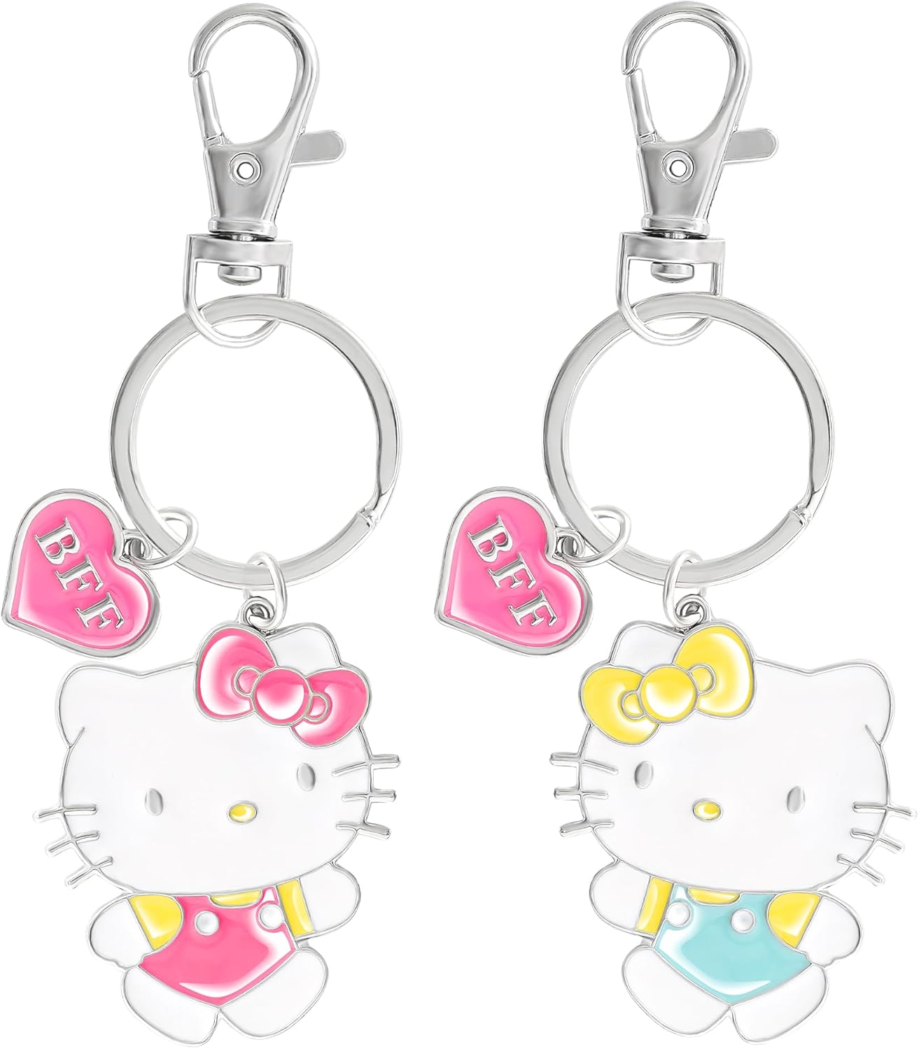 Hello Kitty Keychain BFF Set of 2, My Melody, and Mimmy White
