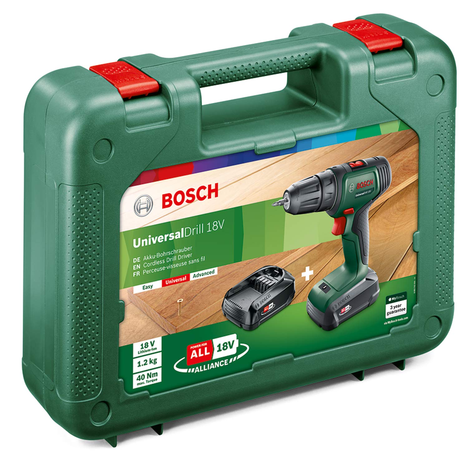 Bosch UniversalDrill 18V perceuse-visseuse sans fil 2 batteries coffret