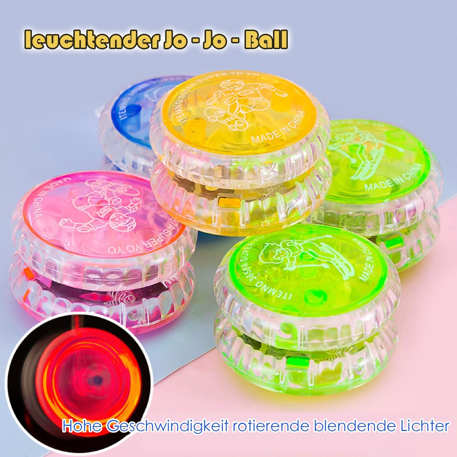 8 Stück JoJo Set Für Kinder & Erwachsene - Perfekt Für Partys & Koordination