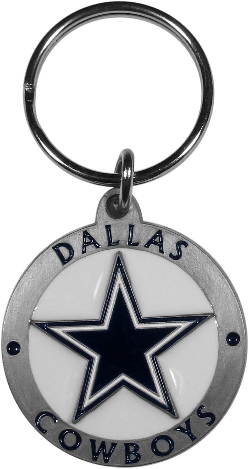 NFL Siskiyou Sports Fan Shop Dallas Cowboys Carved Zinc Key Chain One Size Team Color