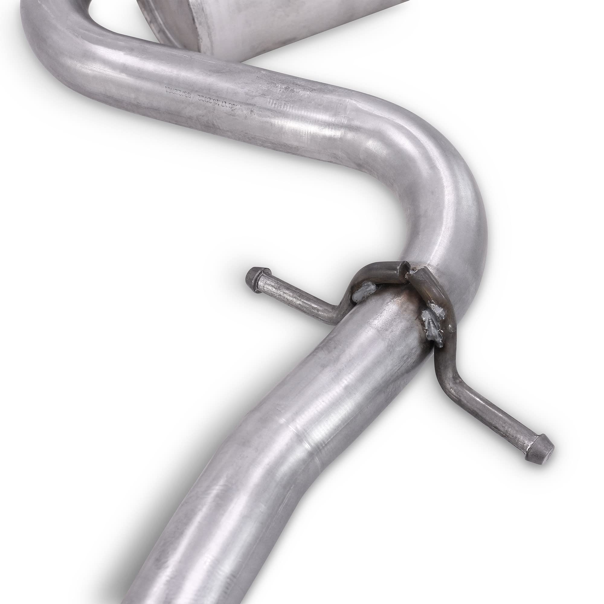 ATEC Germany Auspuff Schalldämpfer Set 1x Mittelschalldämpfer, mit Montagematerial Kompatibel mit SKODA OCTAVIA 2 (1Z3) (1Z5), VW GOLF 5 (1K5) (AJ5), JETTA III (1K2)