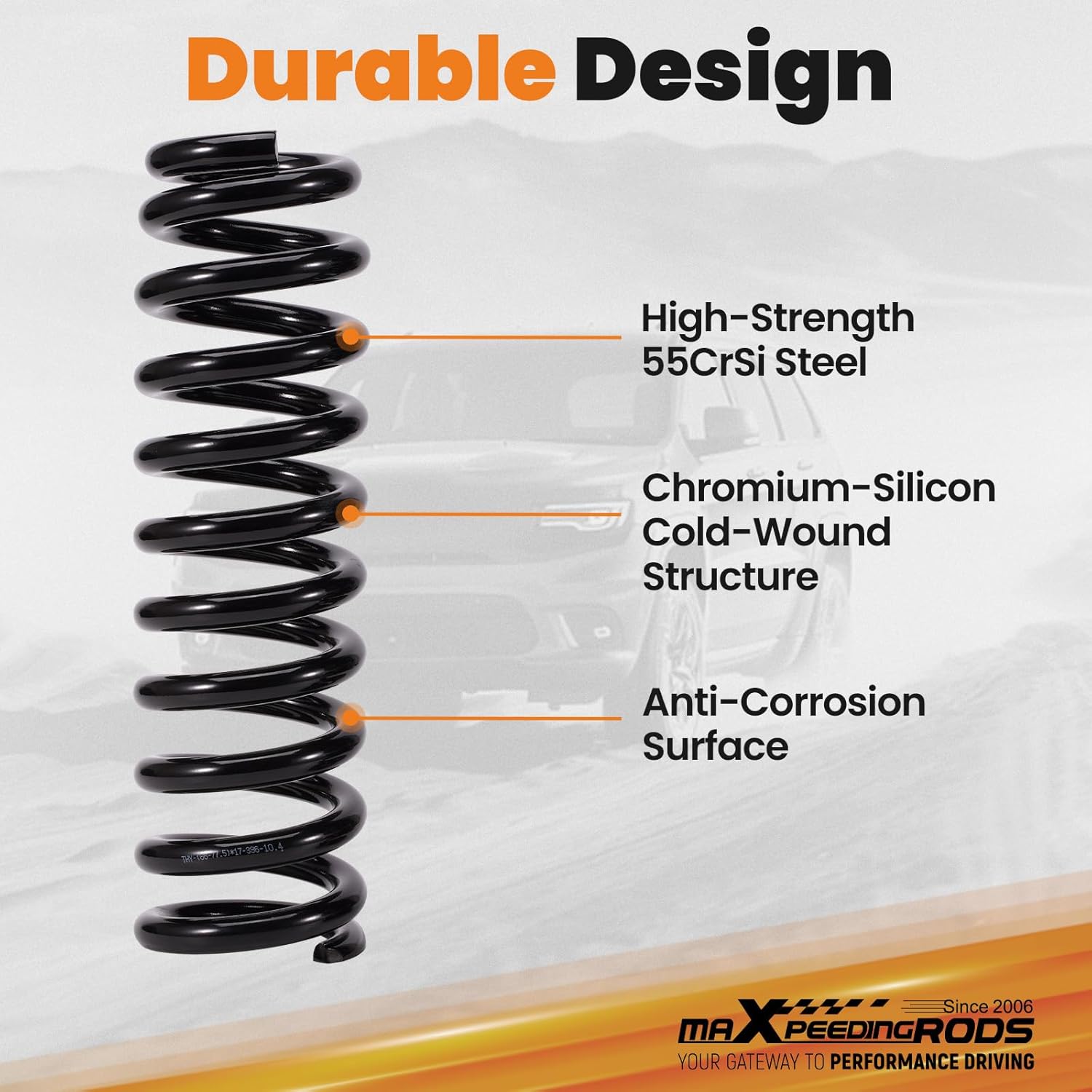 maXpeedingrods 1-3” Front Lift Spring Kit for Toyota 4Runner 2003-2023, for Toyota FJ Cruiser 2007-2014, for Toyota Tacoma 2005-2015