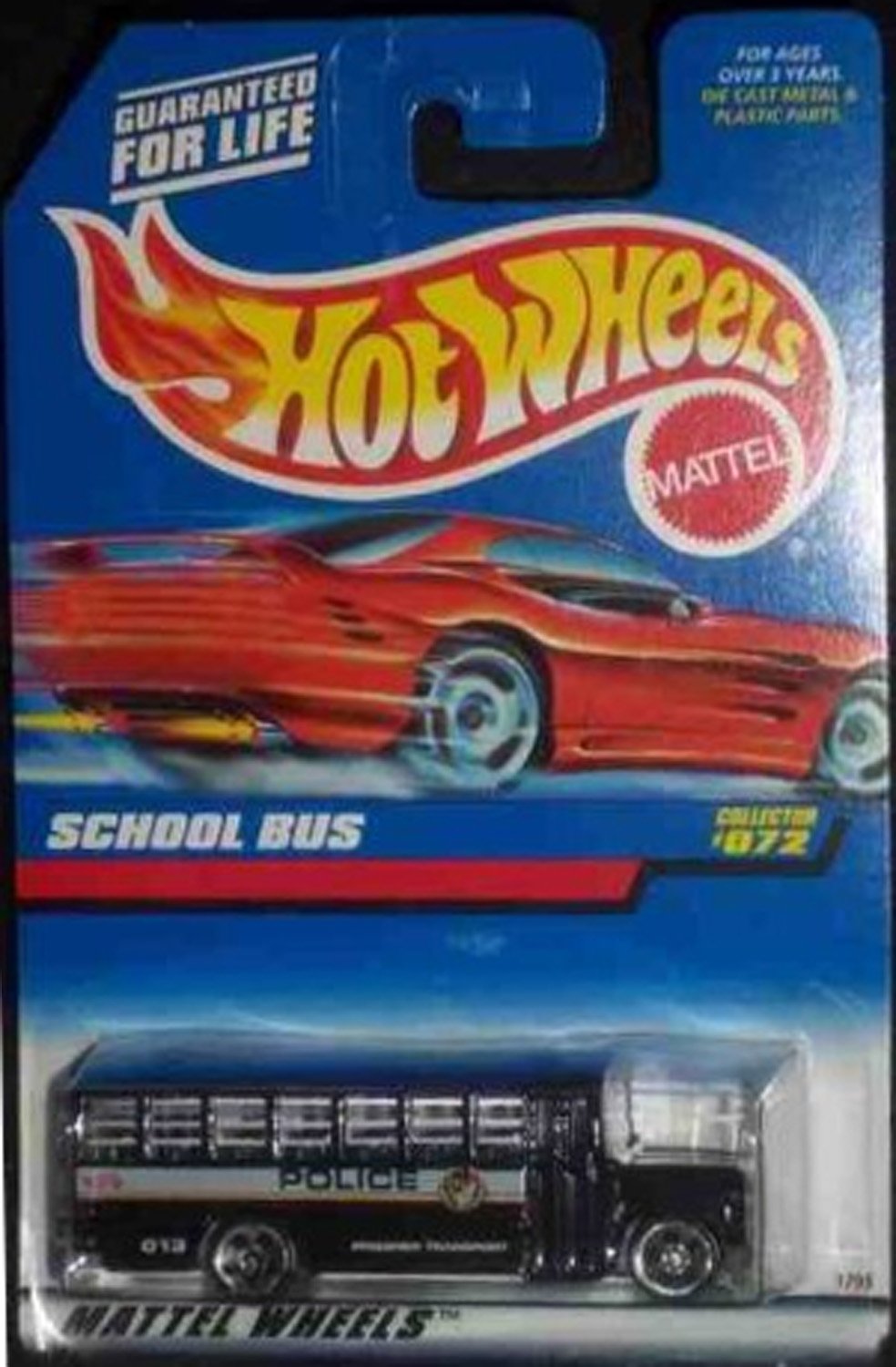 Amazon.com: Hot Wheels #072 School Bus Black Bars On Windows 5
