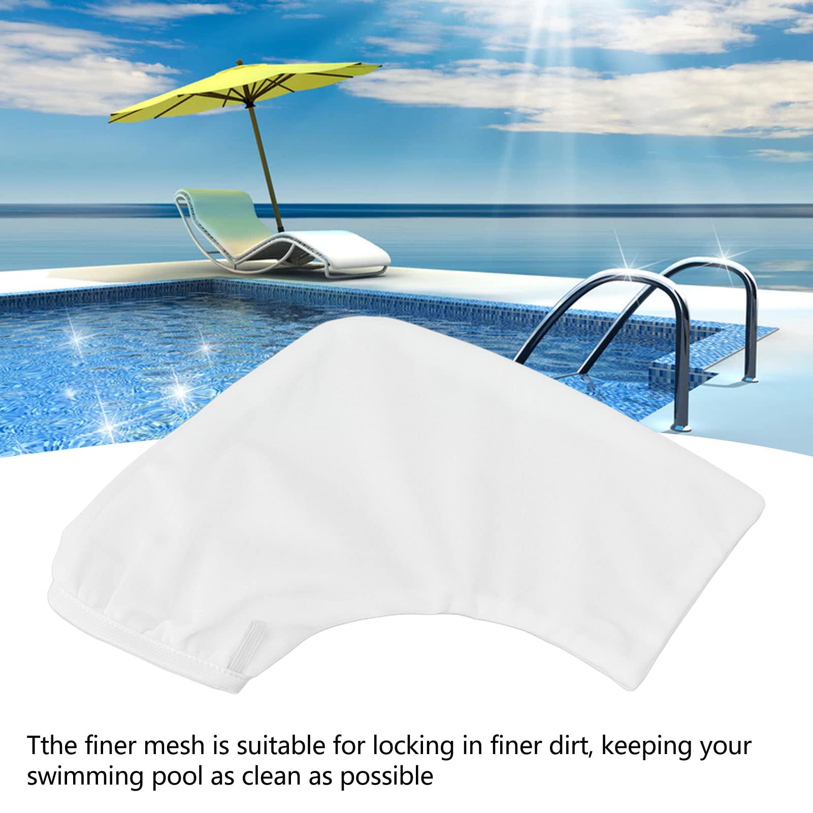 Nylon Mesh Swim Filter Bag, Handheld Rechargeable Pool Vacuum Cleaner Pool Cleaner Filter Bag for H1