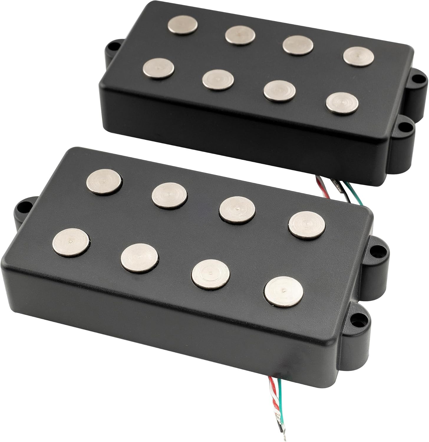 Artec MMC4 Ceramic Magnet Soapbar Style Bass Pickup Neck Bridge Pickups Set 12.6K for 4-String MusicMan Style Bass, Black