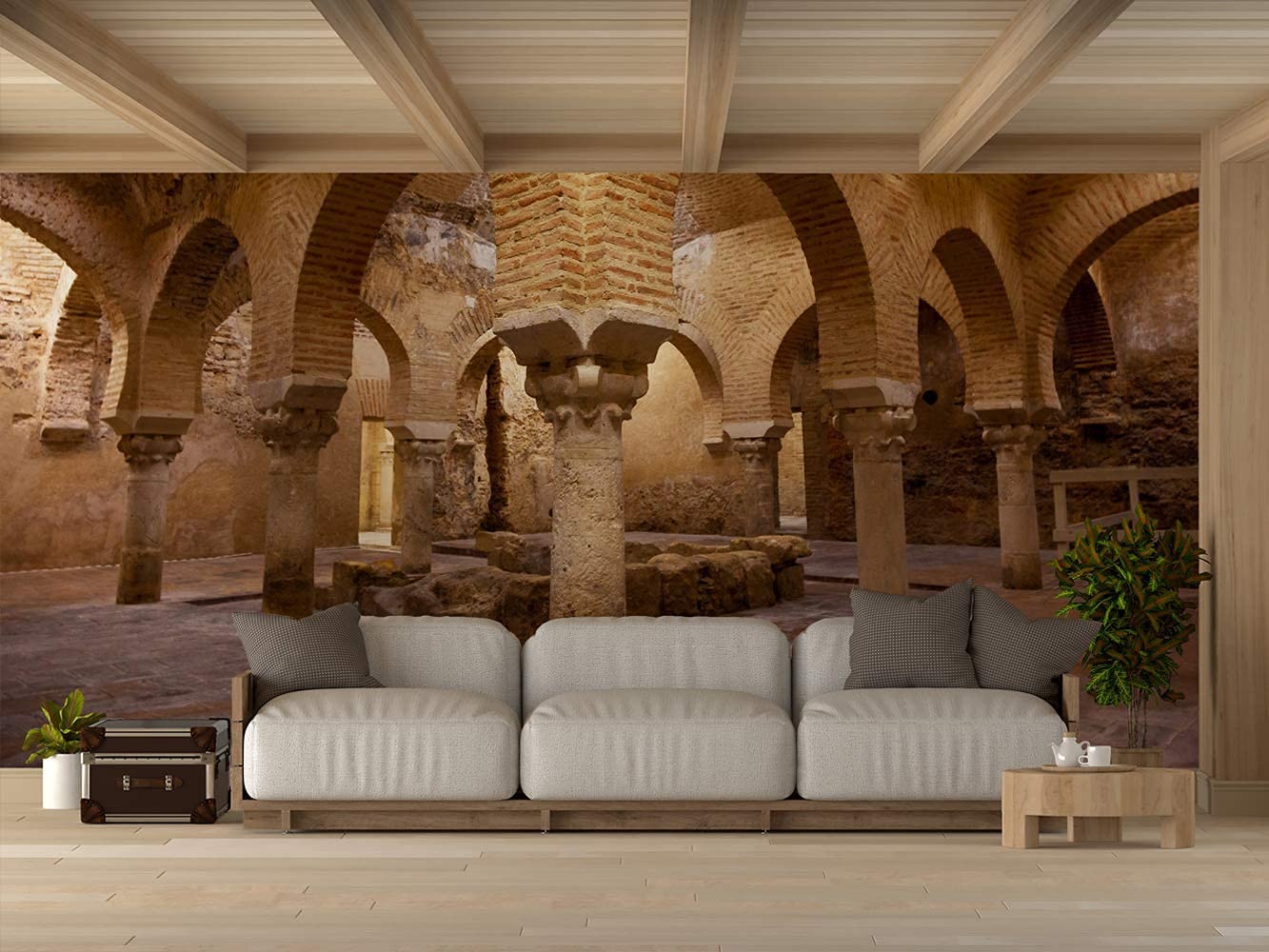 Oedim Papel Pintado Baños Árabes de Jaén, Decorativo para Habitaciones, decoración para Paredes, Mural