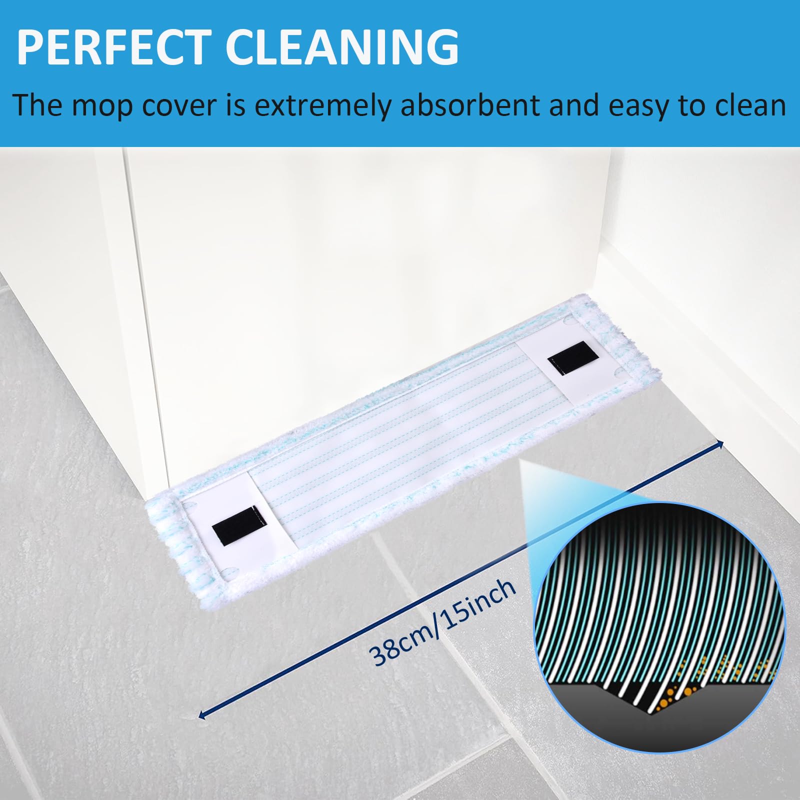 4 Sztuk Wycieraczek Podłogowych do Clean Twist M Ergo 2.0, 2 Rodzaje systemu z mikrofibry, zamiennik do wszystkich podłóg, efektywna absorpcja wody, silne odkażanie