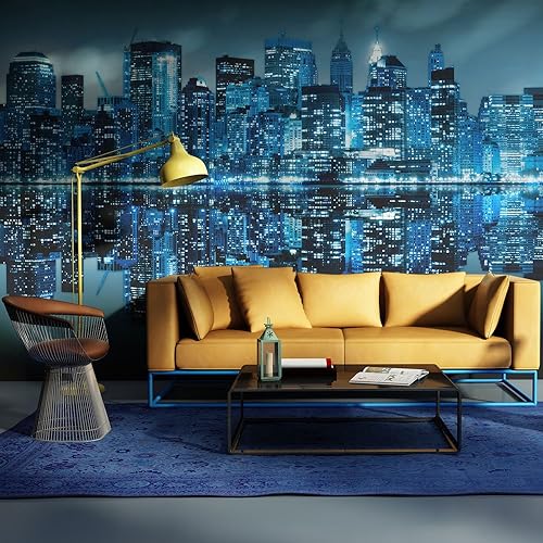 Miniatura 8 de artgeist Mural de pared Nueva York, 77 x 61 pulgadas, adhesivo autoadhesivo para pared, diseño de foto extraíble, decoración del hogar, paisaje de