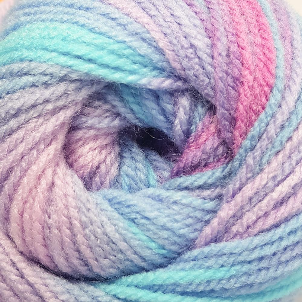 Wendy Wools Giggles Rainbow Double Knitting 100g Ball Multicoloured (WG06)