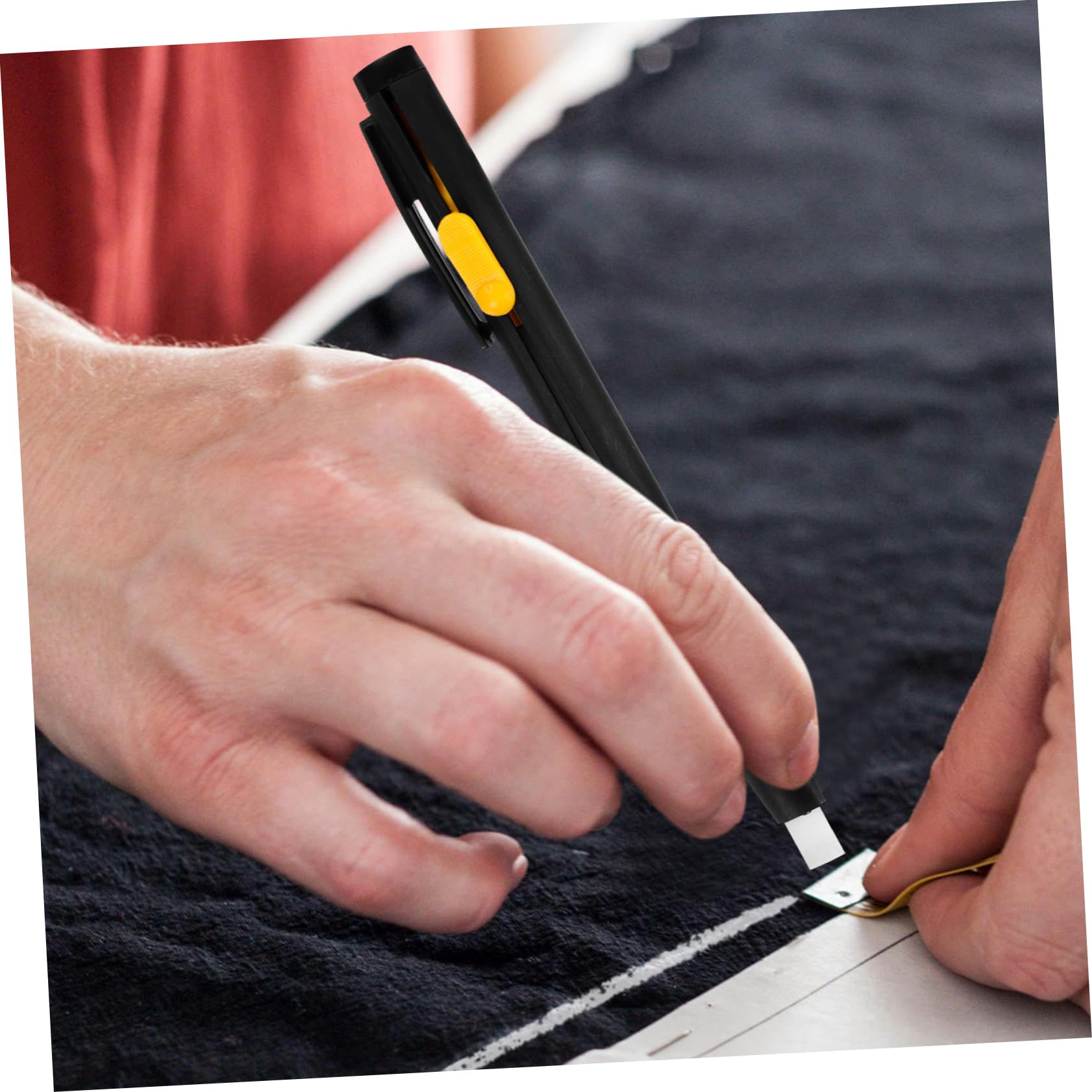 HOMSFOU 6 Set Gessetti per Sarto Marcatori per Tessuti e Strumenti Ergonomici per Cucito e Crafting Facile da Usare Affilatura per Abbigliamento