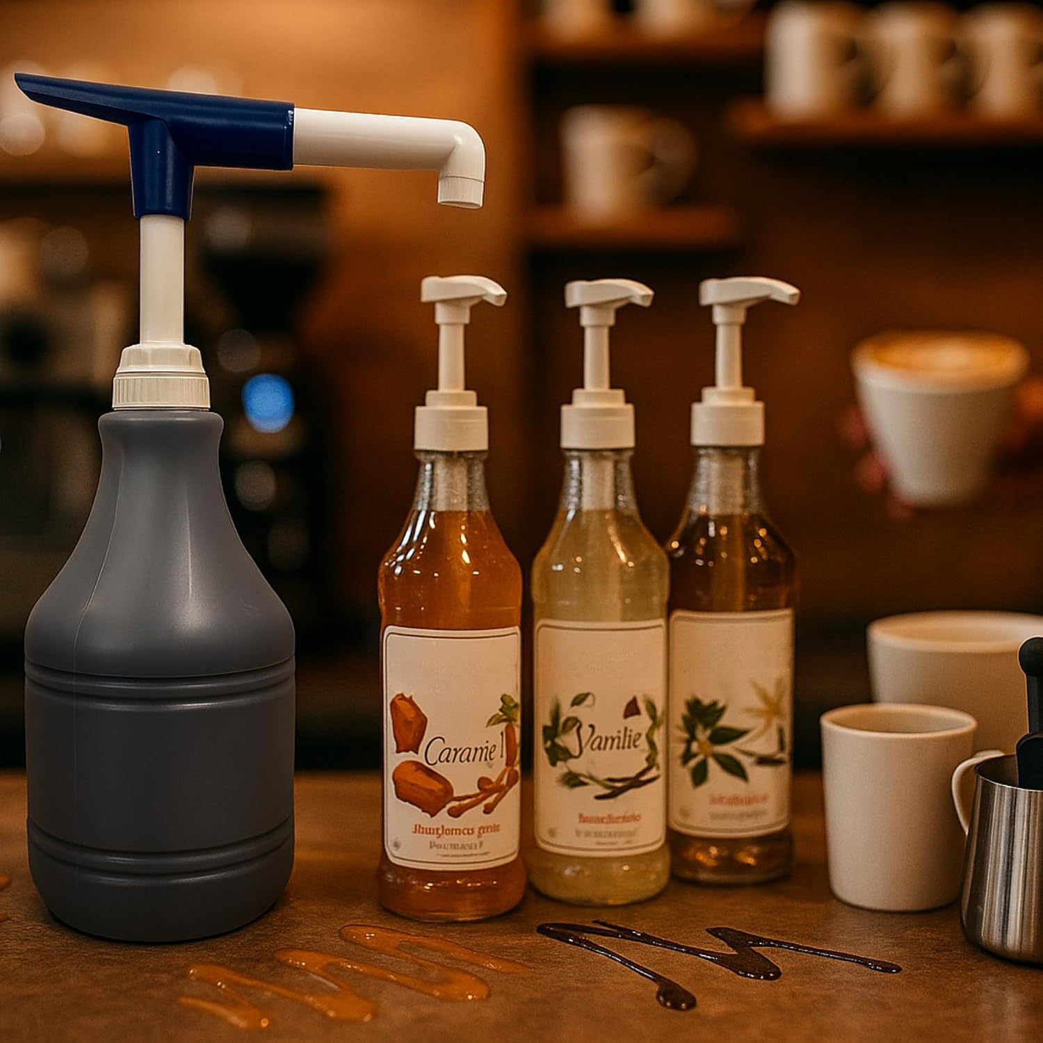 Sauce Pump 3-Pack Compatible with Ghirardelli 0.5 oz Dispensing for 87.3–90.4 fl oz Sauce Bottles – Durable, Precise Portion Control for Coffee, Desserts, and Beverages image 5