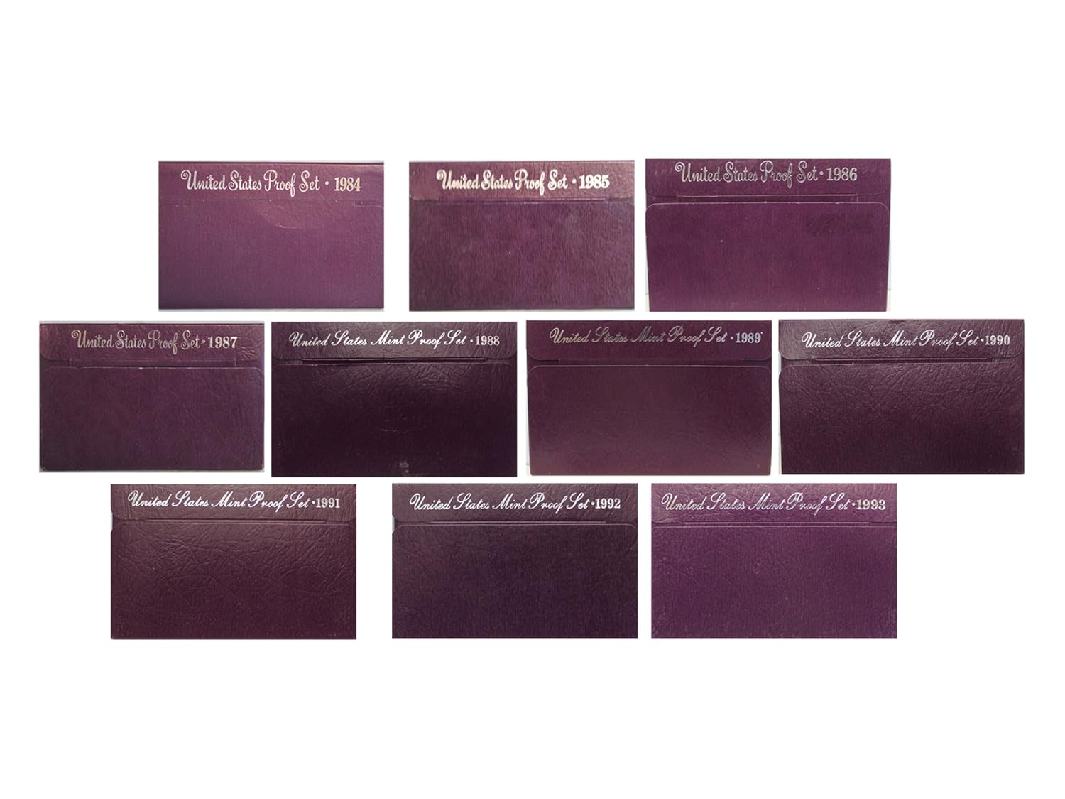 1984 S -1993 US Mint Set Clad Proof Set Run 50 coins Thumbnail