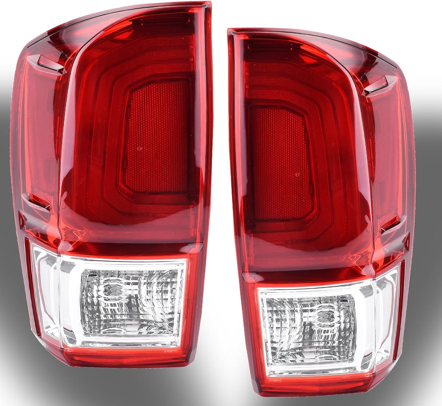 Driver and Passenger Side Tail Light Assembly Compatible With 2016-2022 Toyota Tacoma Taillight